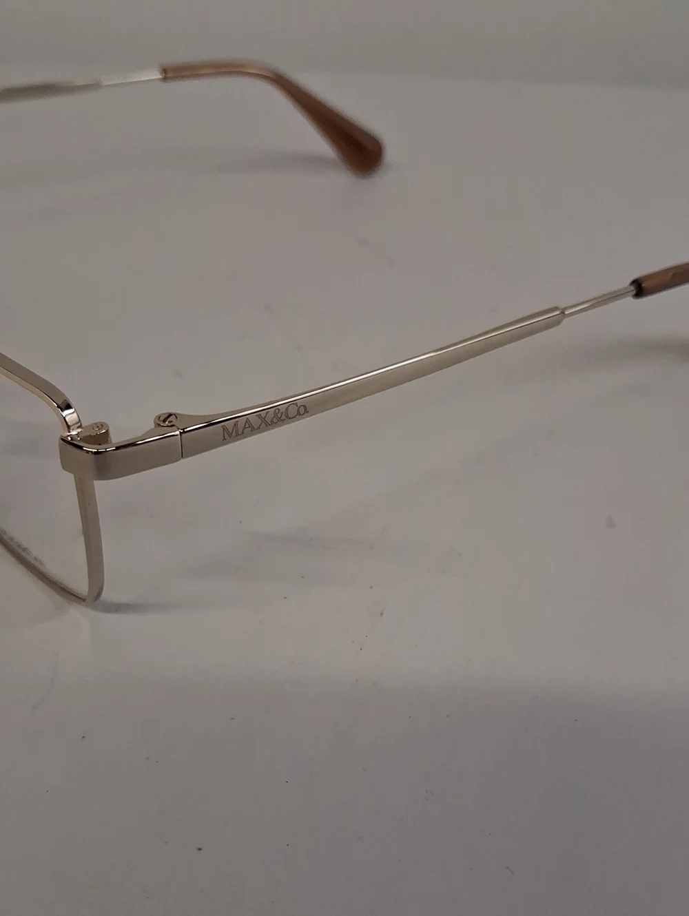 NWOT Womens Rxable Max & Co. MO5035 032 Silver Gold Tone Eyeglass Frames